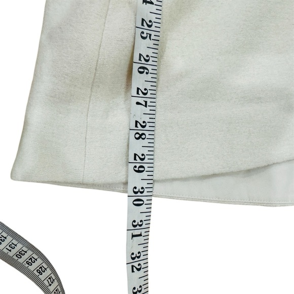 TIBI Wool-blend elegant cream midi skirt NEW - Picture 8 of 8